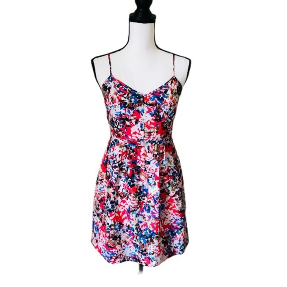 Preppy Floral J Crew Spaghetti Strap Sundress Size 4